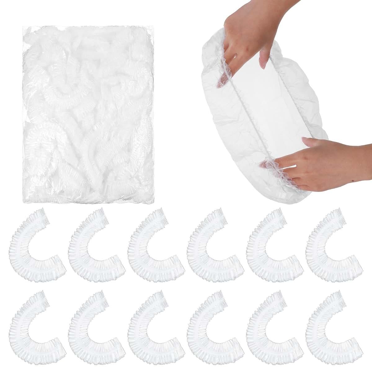 BabyOneStop 100 Pack Disposable Potty Chair Liners With Elastic Drawstring