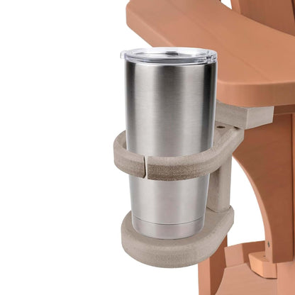 Adirondack Chair Cup Holder Attachment – Poly Lumber Drink Holder, Swivel & Foldable