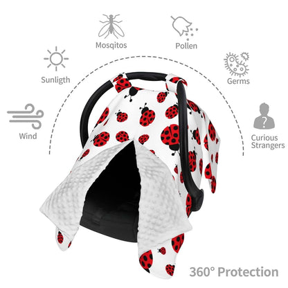Pailon Fresh Ladybug Carseat Cover And Breastfeeding Cover (photo 4)