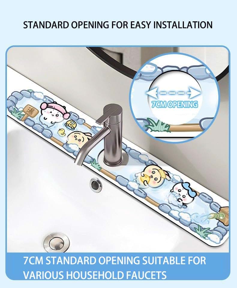 Diatomite Absorbent Sink Mat Splash Guard for Countertops