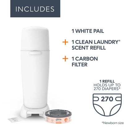 Diaper Genie Complete Diaper Pail White