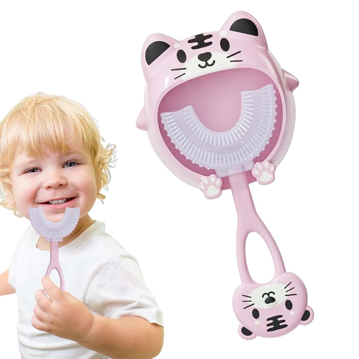 Genérico U Shape Infant Toothbrush With Soft Silicone Head