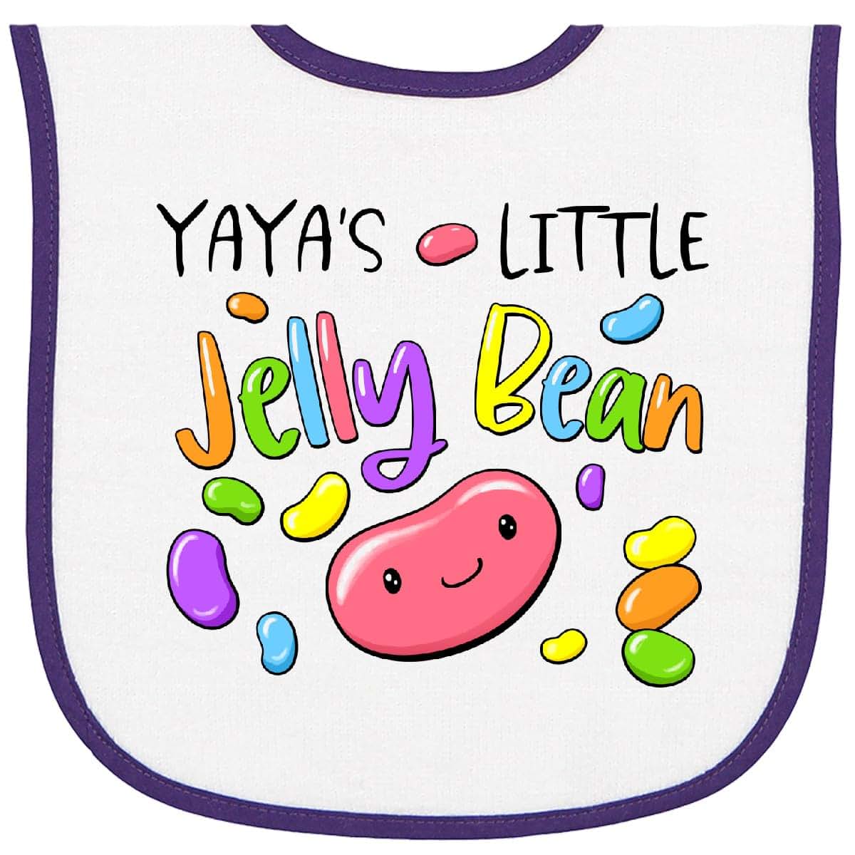 Yaya's Little Jellybean Easter Candy Baby Terry Cloth Bib