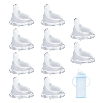 10-Pack Silicone Spouts for NUK Active and Learner Cups, Leakproof Replacement