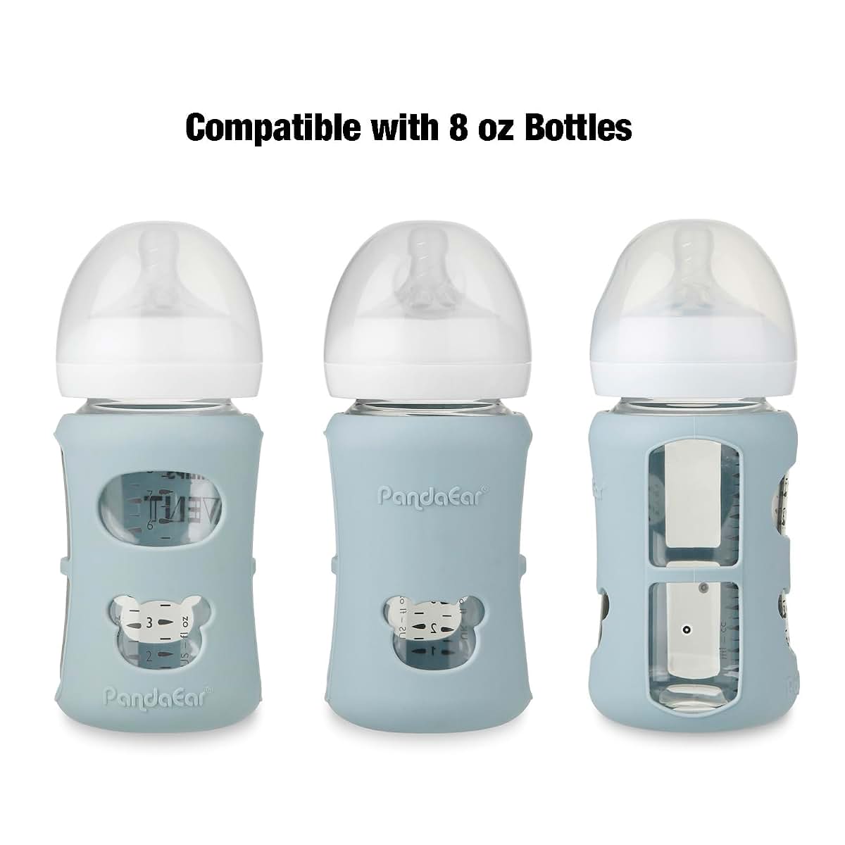PandaEar Silicone Sleeves for Philips Avent Glass Bottles