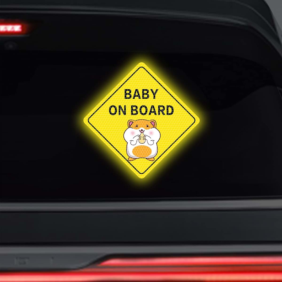 Dreothy Baby On Board Reflective Car Stickers