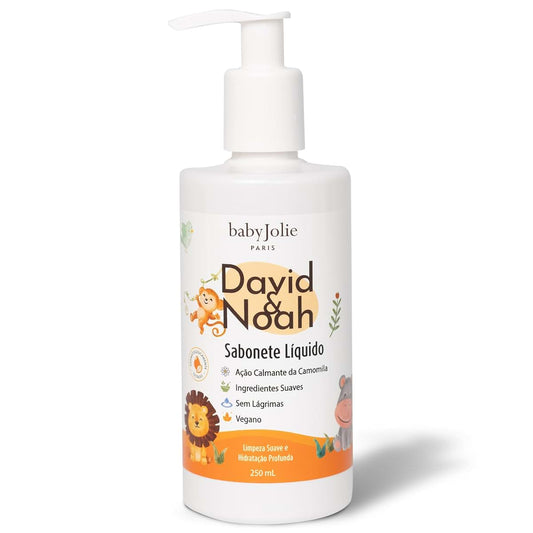 Baby Jolie David & Noah Kids Body Wash – Gentle Body Wash for Kids, Sensitive Skin, Chamomile, Tear-Free, Vegan