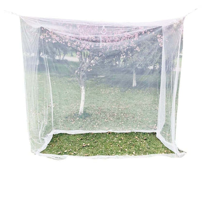 Xierdio Jumbo Mosquito Net Canopy for King Size Bed, White Polyester Mesh