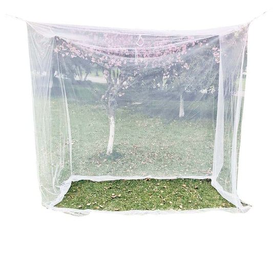 Xierdio Jumbo Mosquito Net Canopy for King Size Bed, White Polyester Mesh
