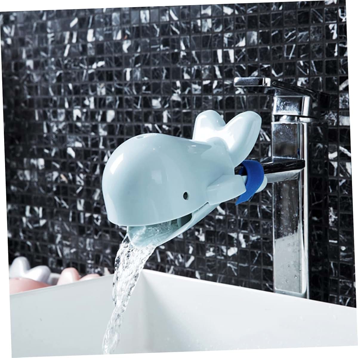 Merryhapy Dolphin Faucet Extender for Bathroom and Kitchen Sinks