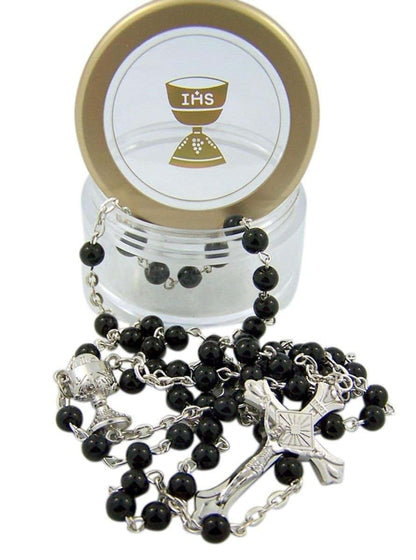 BabyOneStop First Communion Mass Book and Rosary Set with Case