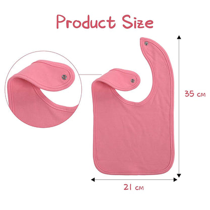 Unisex Knit Cotton Baby Bib and Bodysuit Set