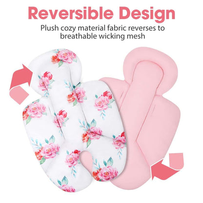 Minne Baby Infant Insert, Compatible with 4Moms RockaRoo and MamaRoo, Includes 3 Strap Pad, Breathable Mesh Fabric (photo 3)