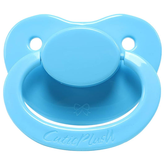 CutiePlusU Adult Sized Pacifier With Large Blue Shield