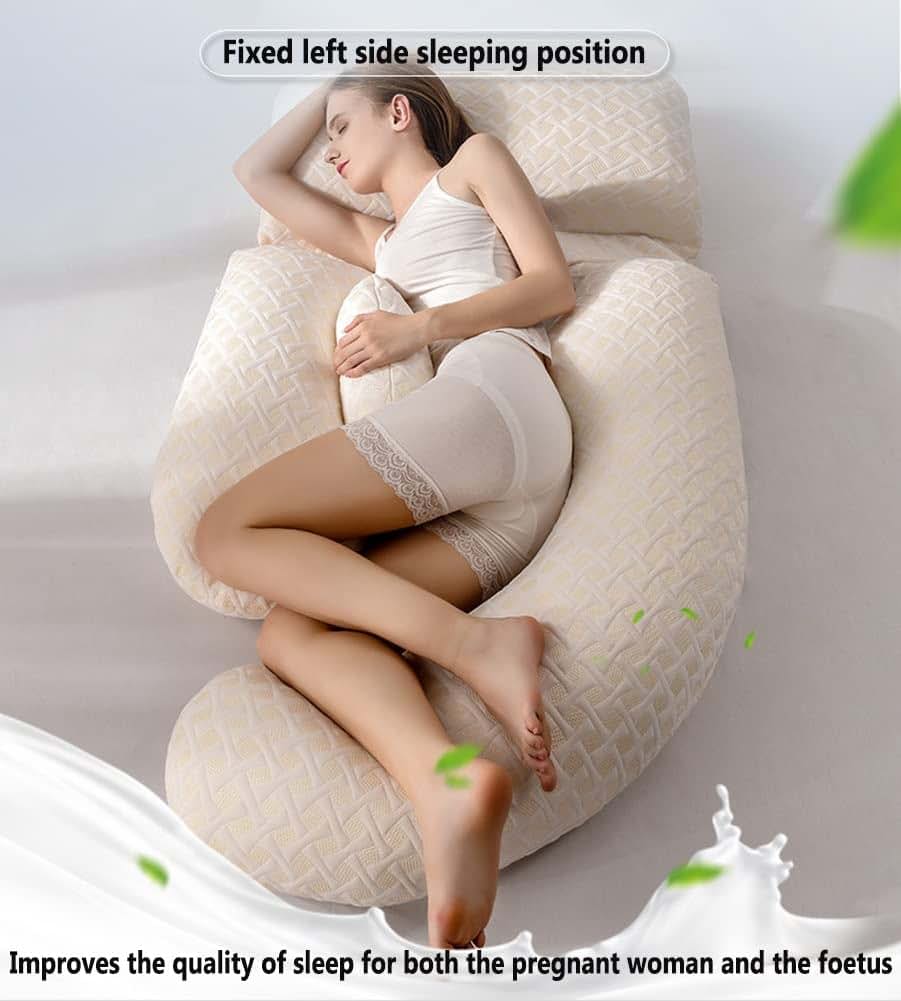 Agyham G-Shaped Maternity Pillow With Memory Foam Support (photo 2)