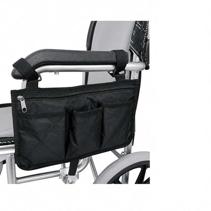 WYMZF Side Storage Organizer Bag for Pride_Mobility Jazzy_600_ES 2011-2020, Multi Pocket Armrest Pouch with Zipper