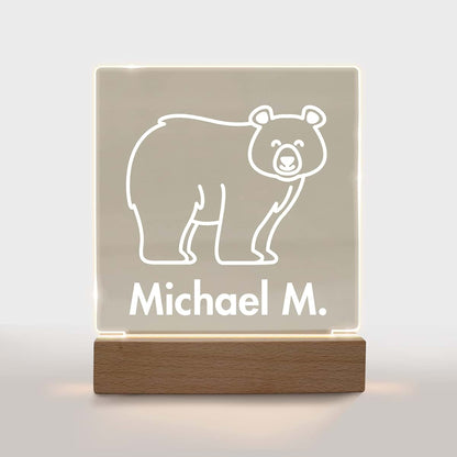With Love From Julie Personalized Night Light for Kids Girls Boys Customized Gifts for Baby Nursery Lamp Bedroom Decor