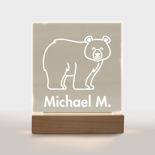 With Love From Julie Personalized Night Light for Kids Girls Boys Customized Gifts for Baby Nursery Lamp Bedroom Decor
