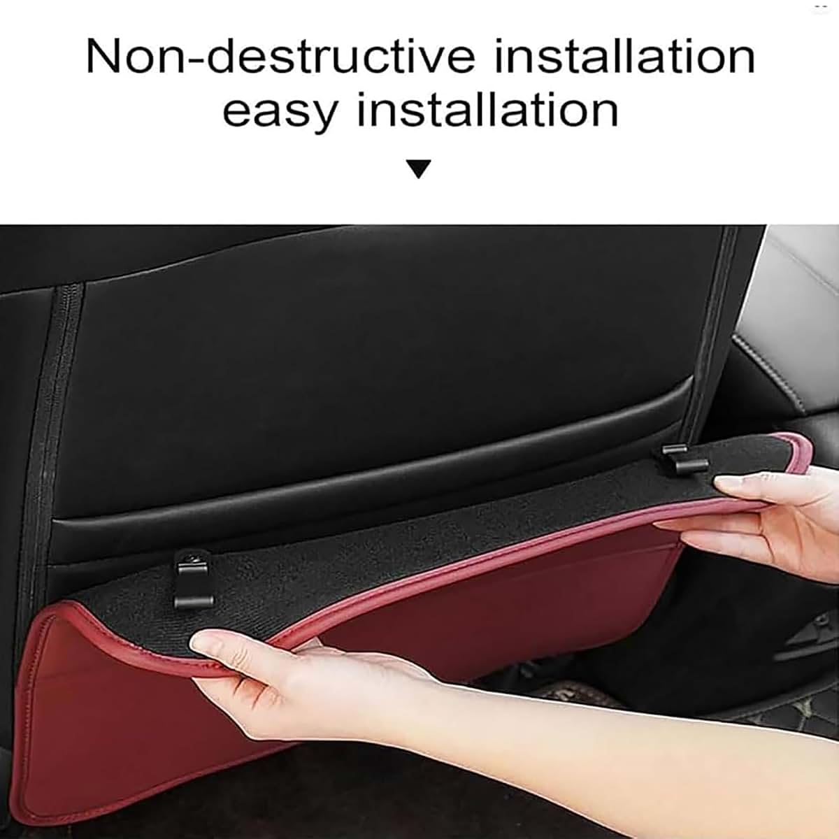 Mtyuhd Car Seat Back Kick Pads For Cadillac Lyriq 2025, Black Leather (photo 4)
