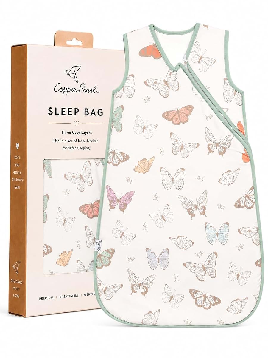 Copper Pearl Baby Sleep Sack, Luna 0.5 TOG Summer Wearable Blanket, Sleeveless, 6-12 Months