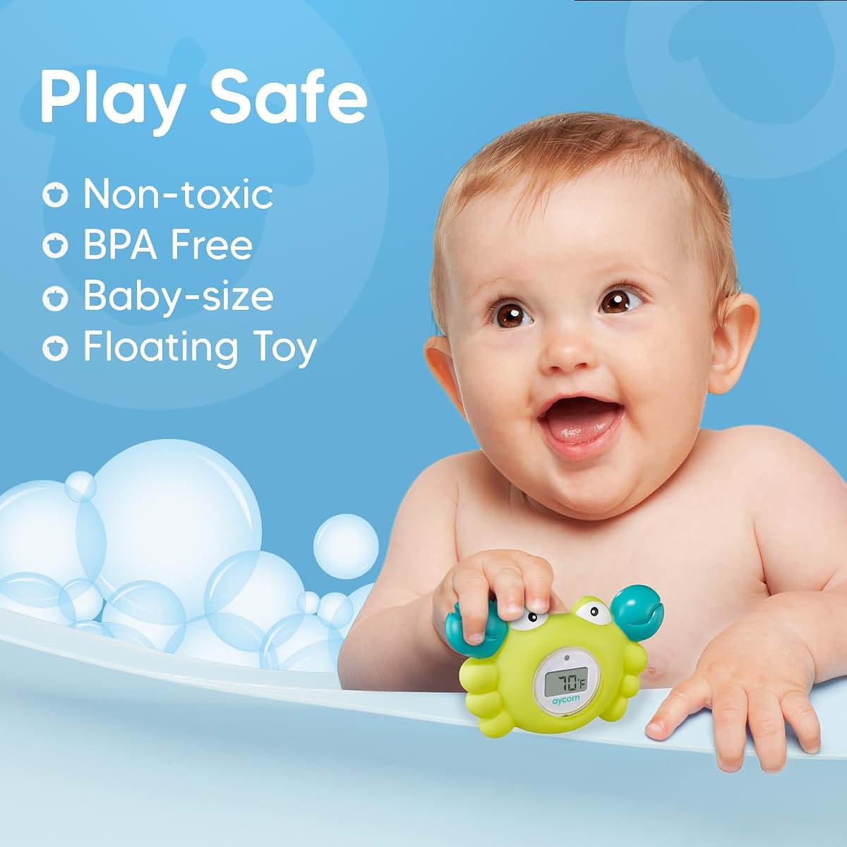 Aycorn Digital Baby Bath And Room Thermometer Floating Toy (photo 4)