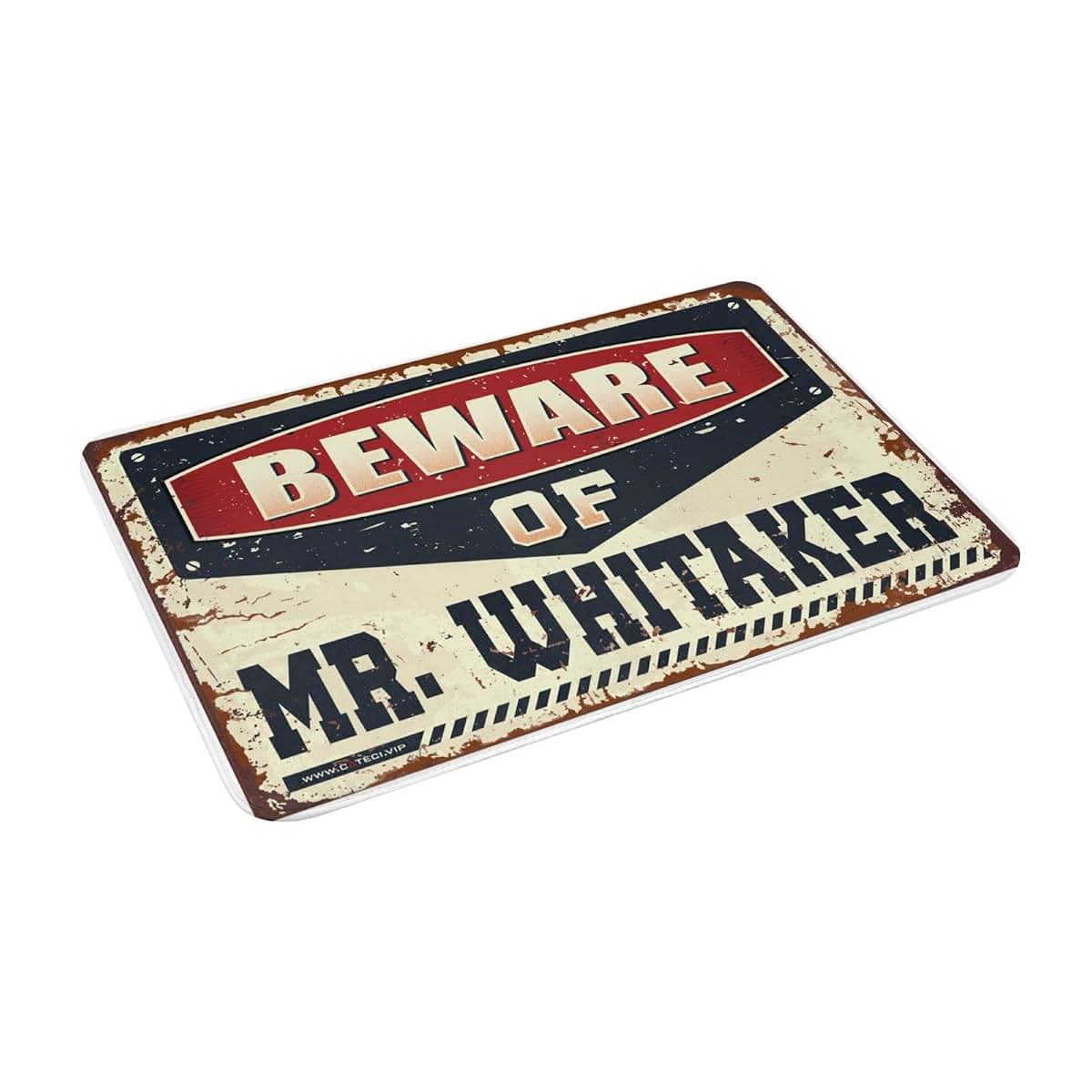 Plows Beware of Mr. Whitaker Doormat With Anti-Slip Backing (photo 2)