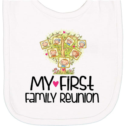 Inktastic My First Family Reunion Newborn Bib