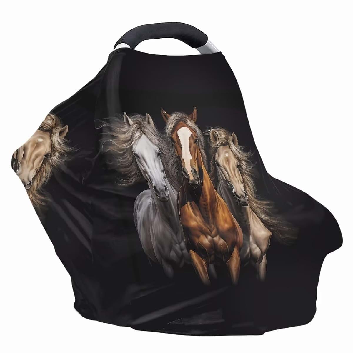 Zfrxign Horse Car Seat Cover