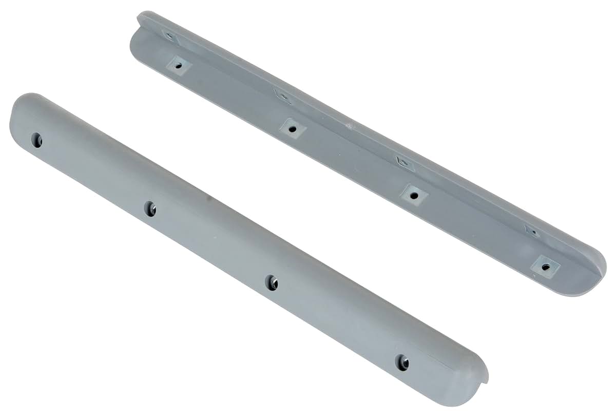 Vestil SB-12 Plastic Corner & Surface Guard with Rubber Edges, 12 Pack, Gray