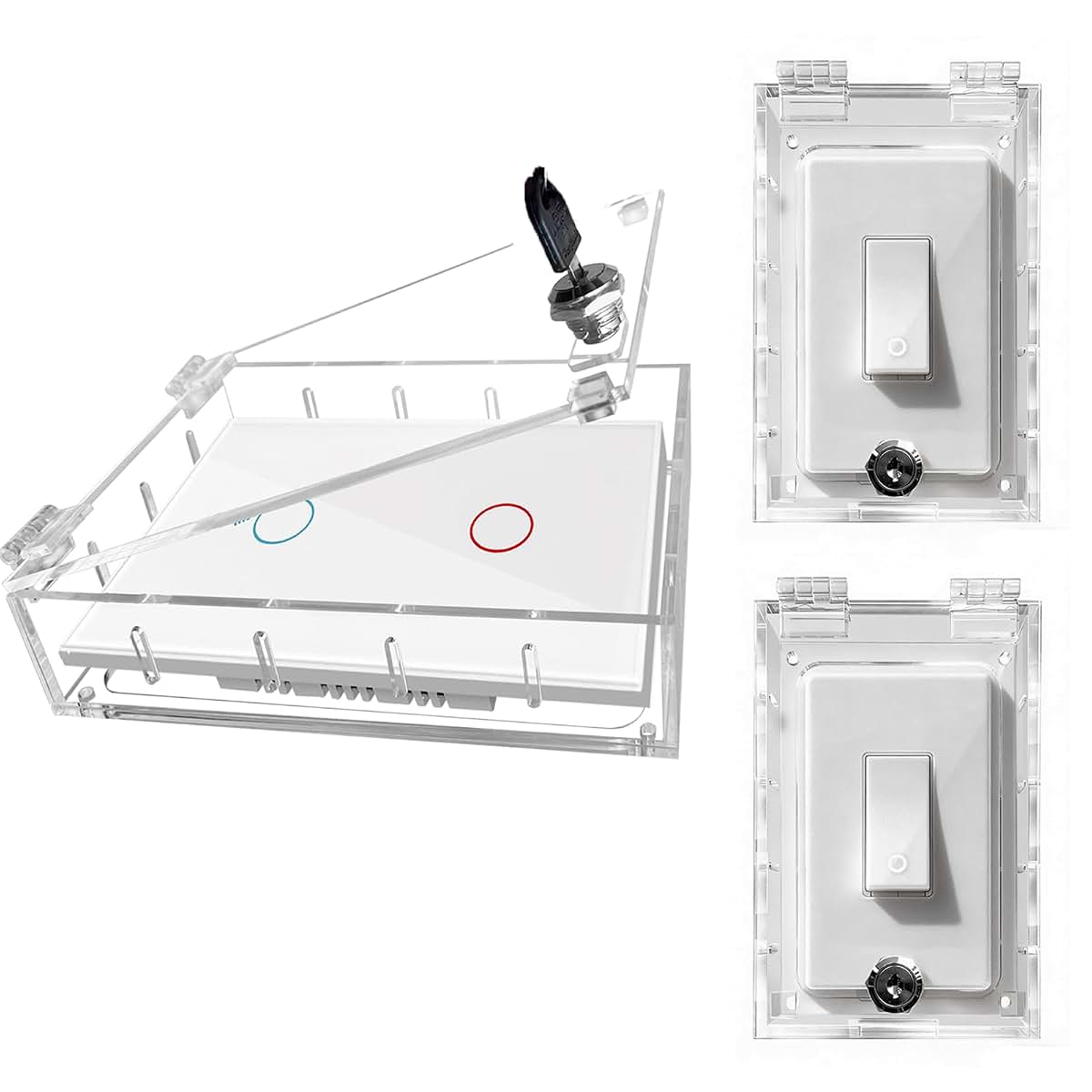 Young Dance Smart Home Switch Cover 2 Pack, Rocker Light Switch Guard