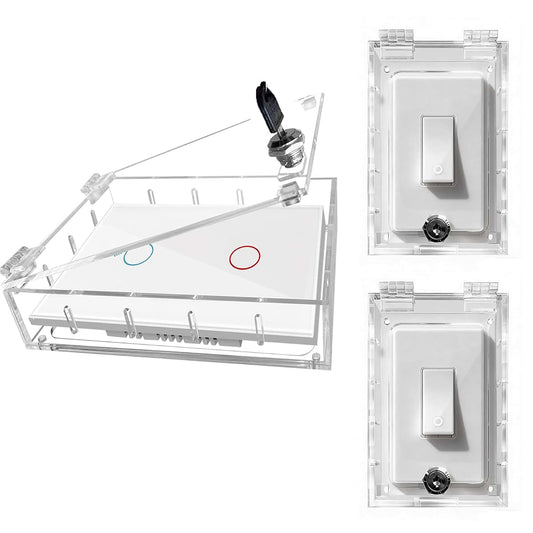 Young Dance Smart Home Switch Cover 2 Pack, Rocker Light Switch Guard