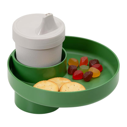 Travel Tray Round Cup Holder Attachment for Strollers and Car Seats