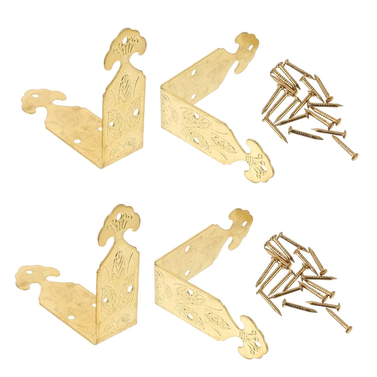 Gadpiparty Copper-Plated Corner Guards For Jewelry And Wooden Boxes