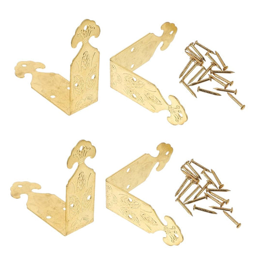 Gadpiparty Copper-Plated Corner Guards For Jewelry And Wooden Boxes