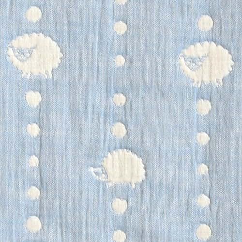 10mois Hoppetta 6-Layer Gauze Sleeper in Sky Blue (photo 4)