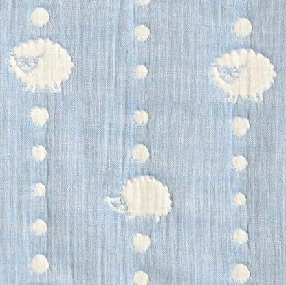 10mois Hoppetta 6-Layer Gauze Sleeper in Sky Blue (photo 4)