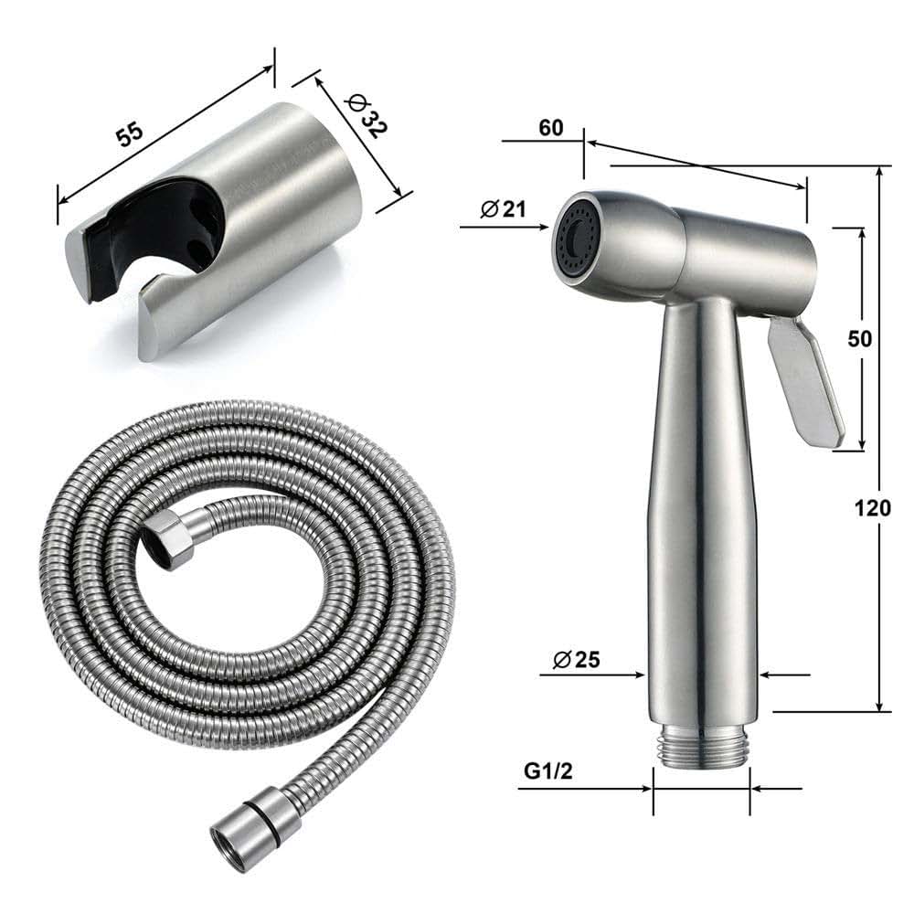 Jwvxvfykv Hand Held Toilet Sprayer With Adjustable Pressure (photo 4)