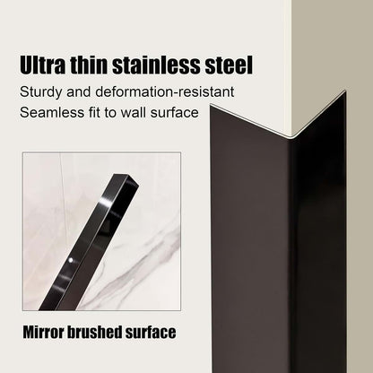 Kajivue Black Stainless Steel Corner Guards - 10 Pack 48 Inch (photo 3)