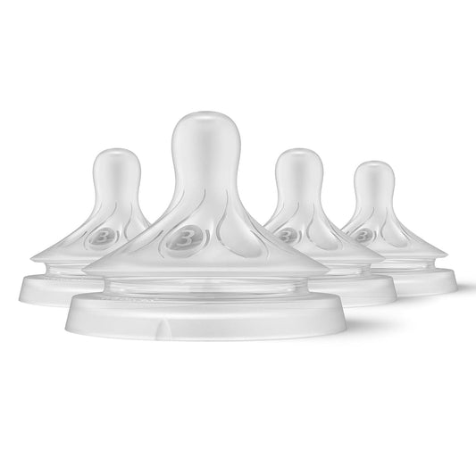 Philips Avent Natural Response Nipples, Medium Flow 3, 4-Pack