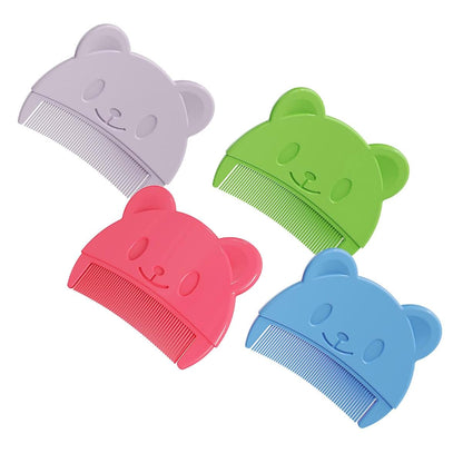 Psdndeww Newborn Caps Comb Head Comb Bear Shape Comb Travel Hair Styling Comb For Baby Toddler Bath Head Massage (photo 3)