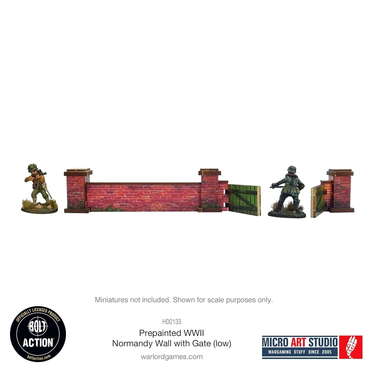 Micro Art Studio WW2 Normandy Wall With Gate Low HDF Terrain (photo 3)