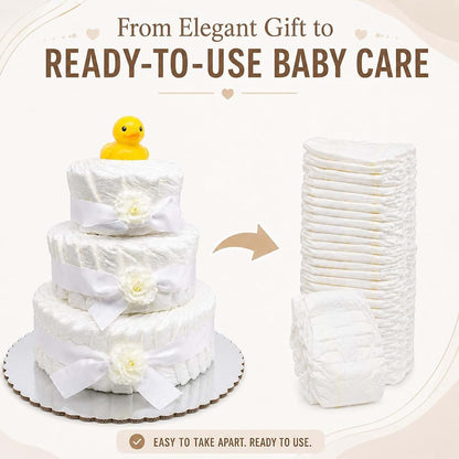 CHOOBLY 4-Tier Diaper Cake Centerpiece Kit Decor