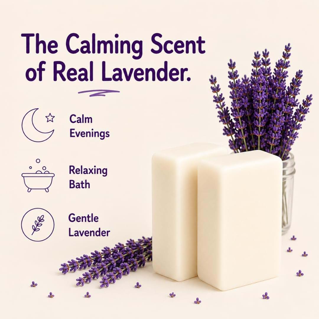 KELEBS Gentle Lavender Kids Soap Bar 5-Pack