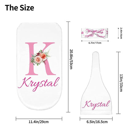 Slocenk Personalized Baby Swaddle Blanket And Hat Set (photo 3)