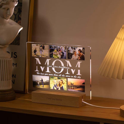 ZoikoM Custom Acrylic Lamp Personalized Photo Text Night Light (photo 2)