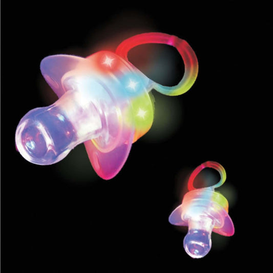 Windy City Novelties 12 Assorted LED Toy Pacifiers - Pack of 12