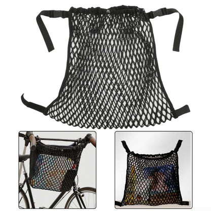 AugustknowU Large Capacity Mesh Stroller Storage Bag With Adjustable Straps (photo 2)