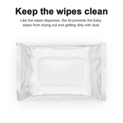 Srutueo 10Pcs Reusable Baby Wipes Lid Baby Wet Wipes Cover Tissues Box Wet Paper Lid