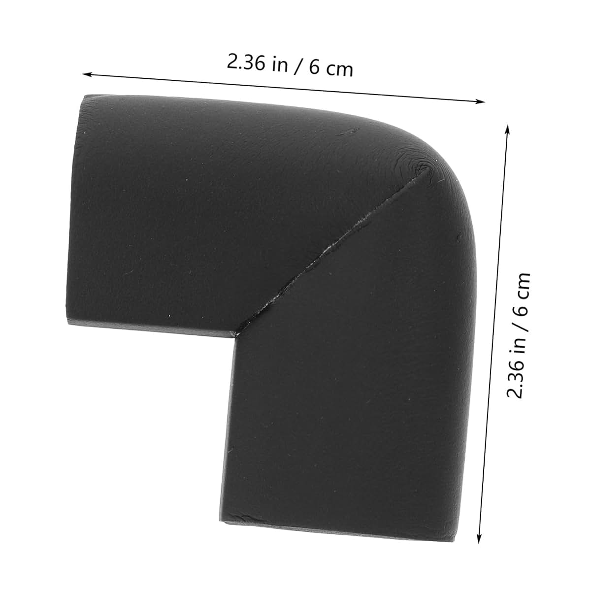 Veemoon U-Shaped Foam Corner Protectors for Furniture, 12 Pack, Black