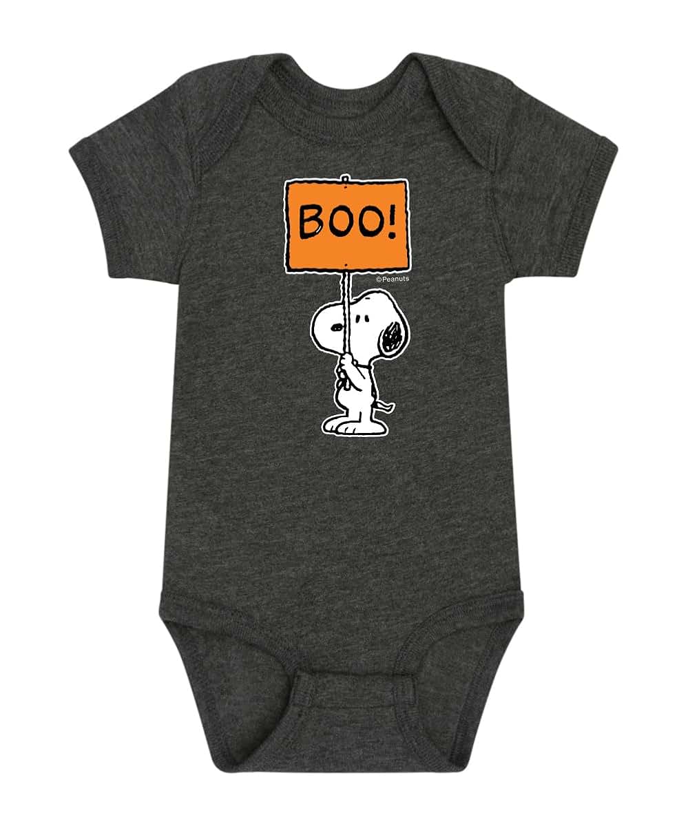 HYBRID APPAREL - Peanuts - Snoopy Boo Sign - Infant Baby One Piece